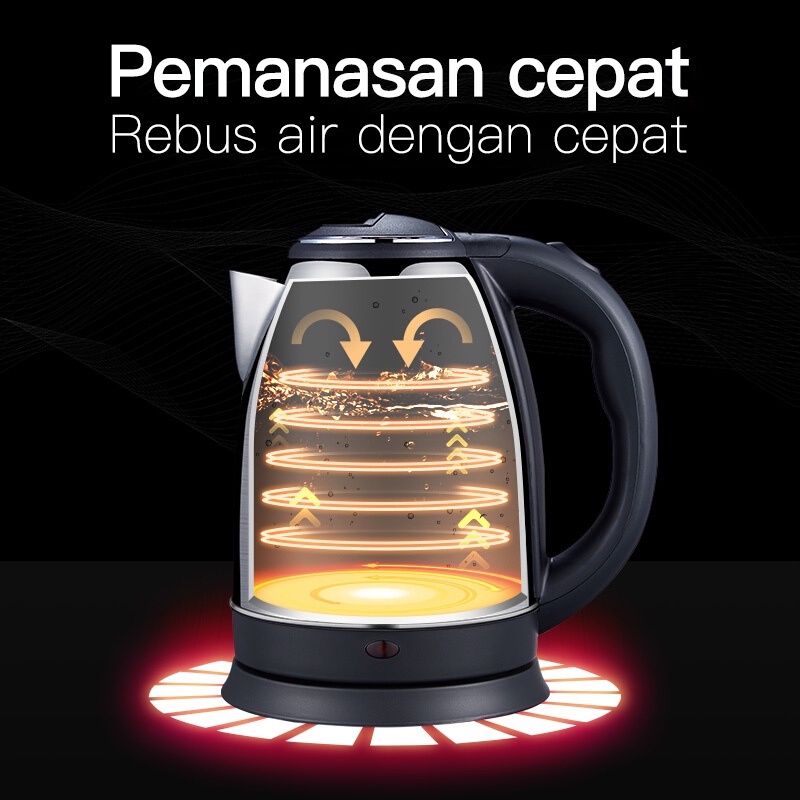 Gotama Ketel Listrik / Teko Elektrik / Pemanas Air Pembuat Kopi Teh (Reject)