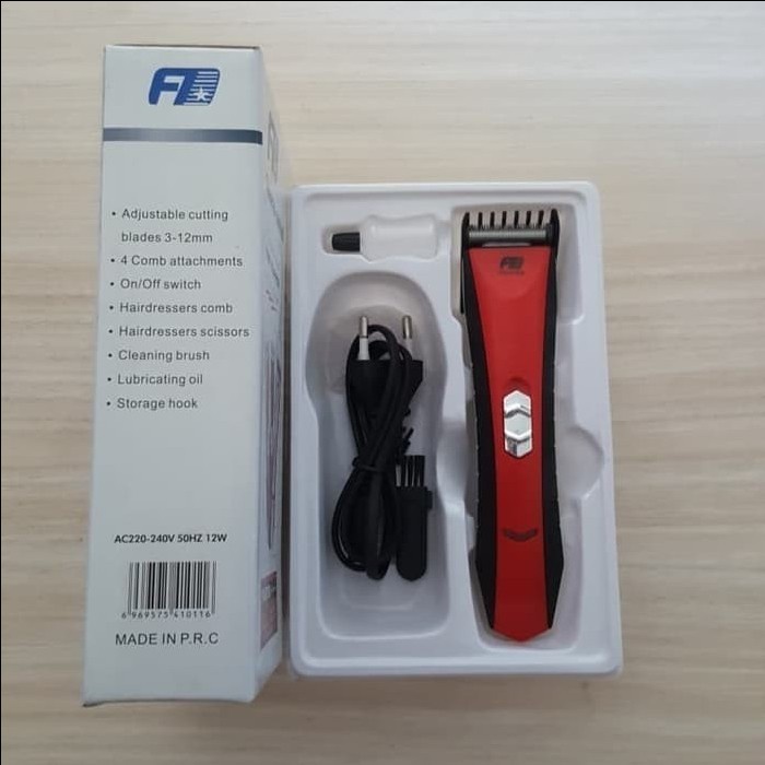 FD-6768 Cukur Rambut Hair Clipper Portable Wireless Batere Charge cukur jenggot