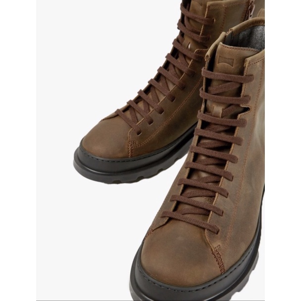 sepatu boots pria camper leather brown original wifh box