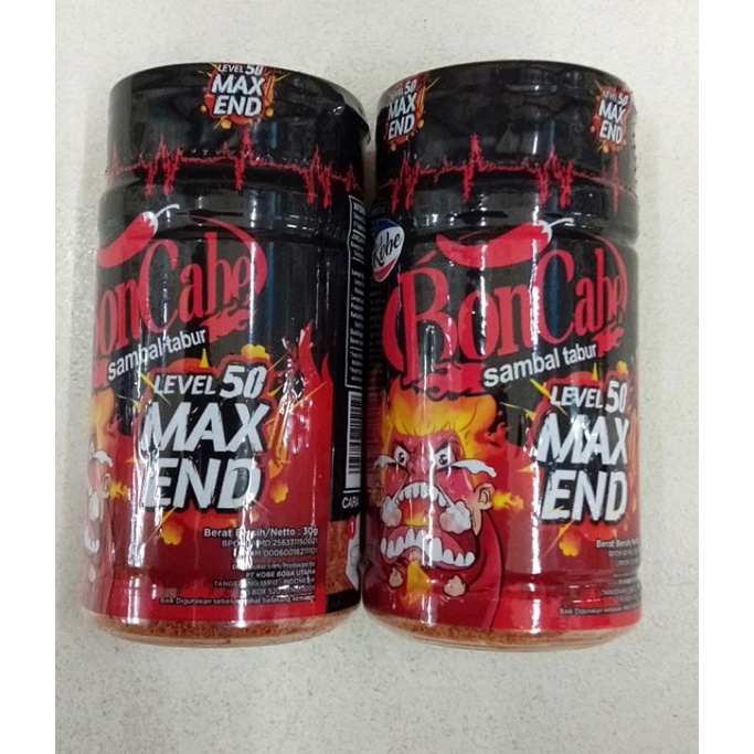 Boncabe Kobe boncabe level 50 max end botol 30gr