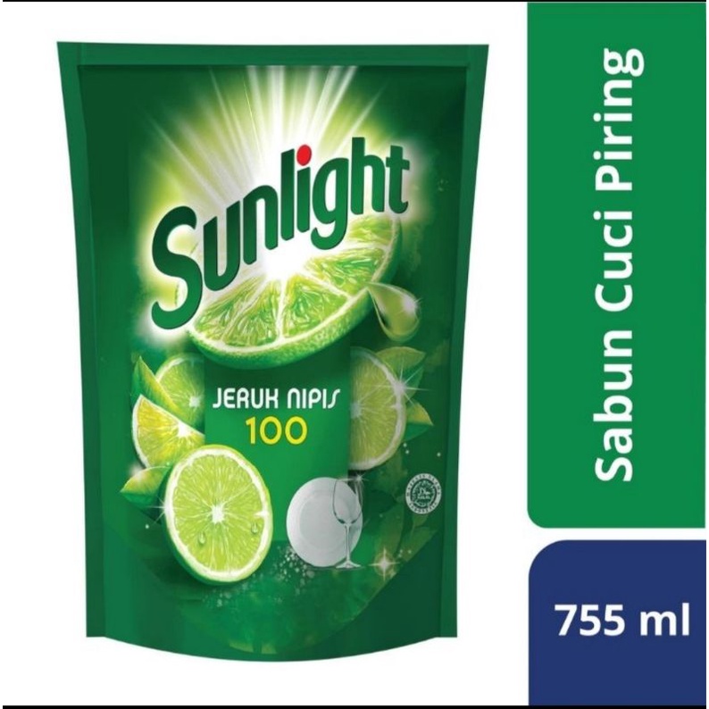 Sunlight sunlight 755 ml 910ml 650ml  jeruk nipis 100 promo