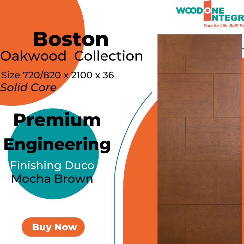 Pintu Woodone Integra Premium Engineering tipe BOSTON SOLID core