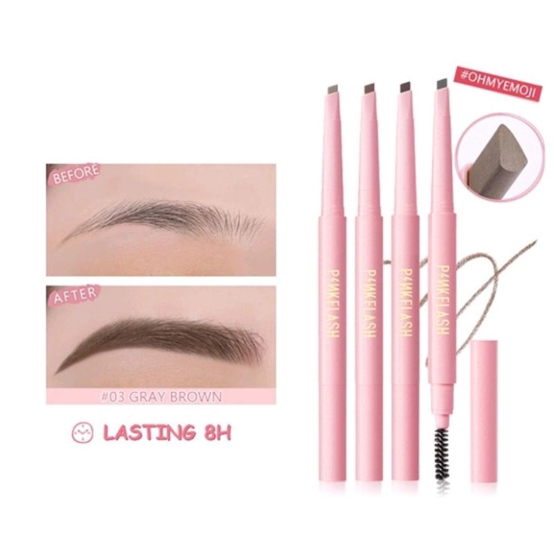 [BPOM] PINKFLASH OhMyEmoji Automatic Eyebrow Pencil Lasting 8 hours Waterproof Pigmented