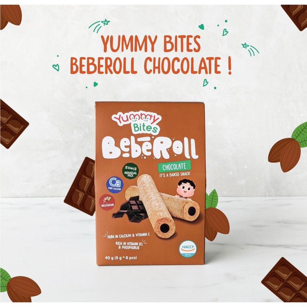 YUMMY BITES Beberoll 40g // Snack Bayi // Biskuit Bayi // Cemilan Bayi