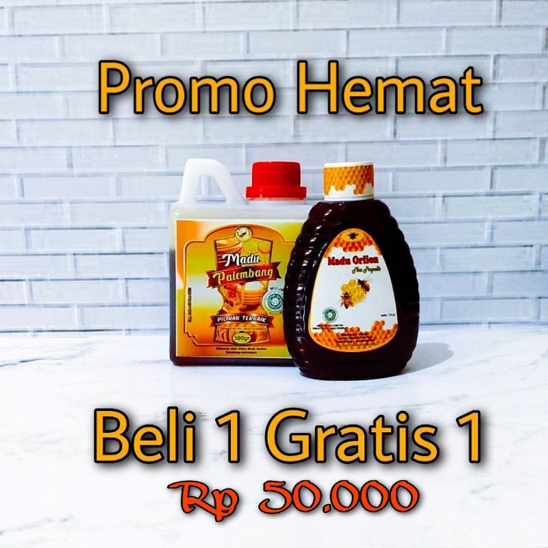 

BELI 1 GRATIS 1 Madu Natural Honey 500gr Palembang