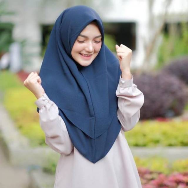 Hijab Khimar Instan 2 Layer Pollycotton