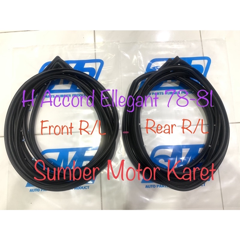 Karet Pintu Honda Accord Thn 78-81 ( Set 4 Pintu )