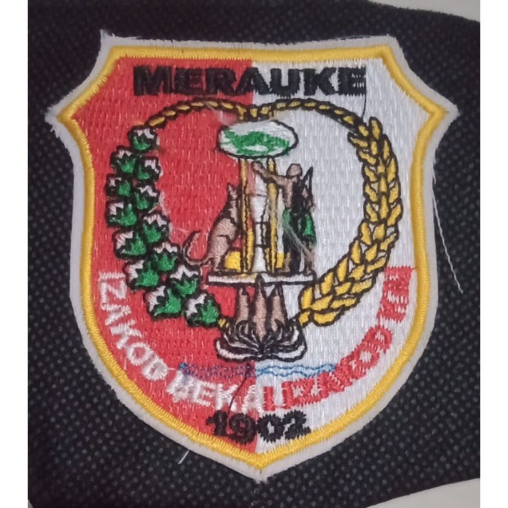 bet bordir logo PEMKAB KABUPATEN MERAUKE ( Pembelian minimal 10 biji)