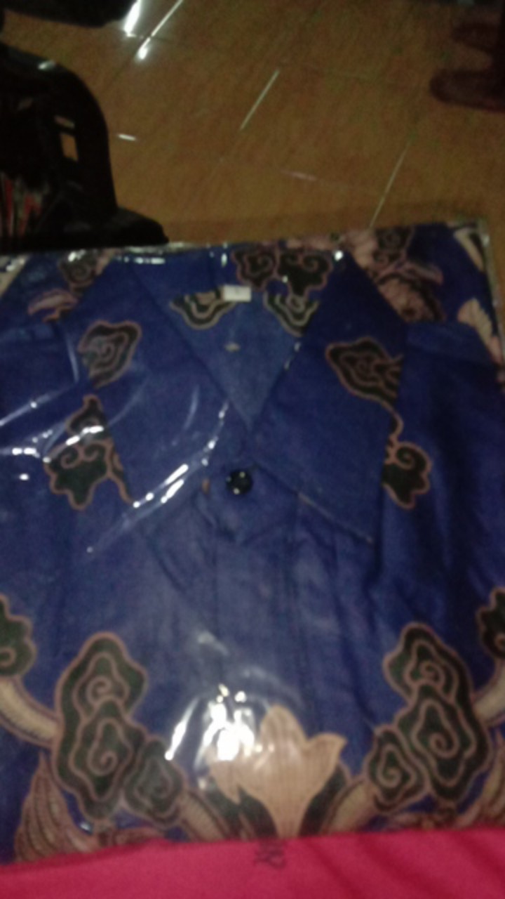 Atasan Batik Pria Lengan Panjang Kenongo Hem Padi Pekalongan M L Xl