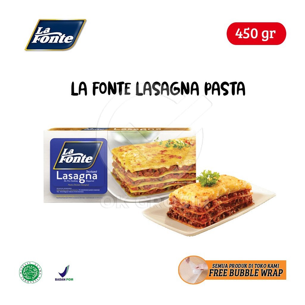 

La Fonte Lasagna Pasta Instan (450 gr)