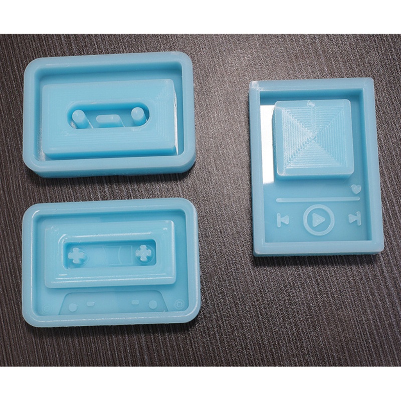 Siy Cetakan Resin Bentuk Kaset Tape Bahan Silikon Untuk Kerajinan Tangan Diy