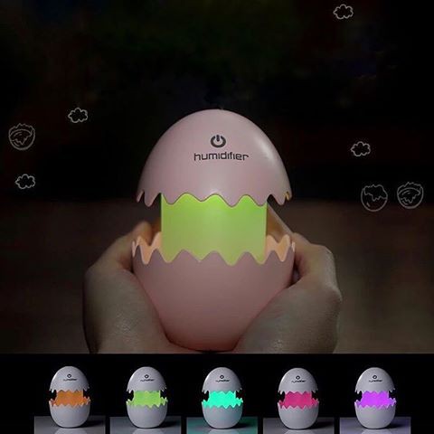 Cracked EGG Humidifier with Night Light LED