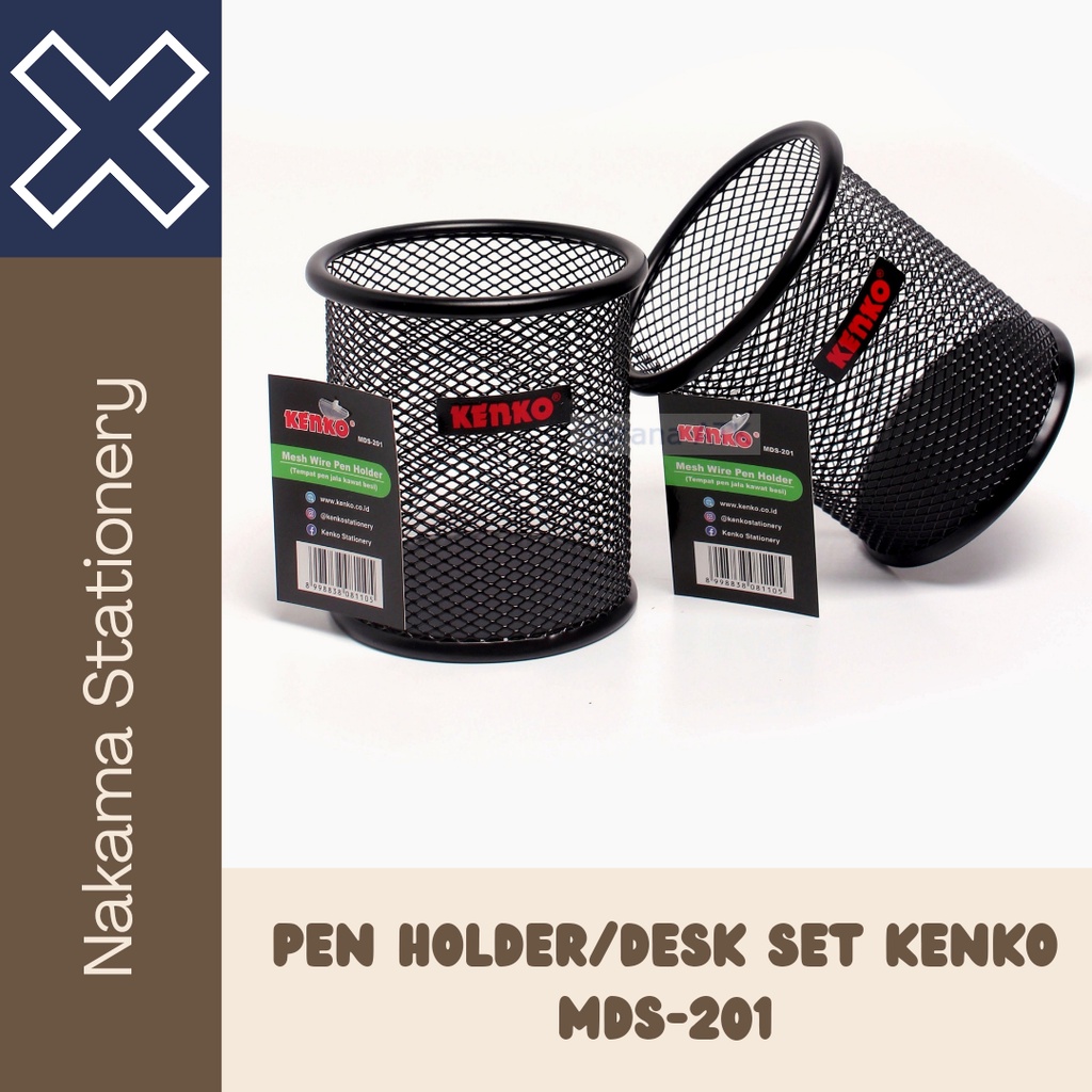 

KENKO MDS-201 Tempat Pen Pensil Jala Besi / Mesh Wire Holder
