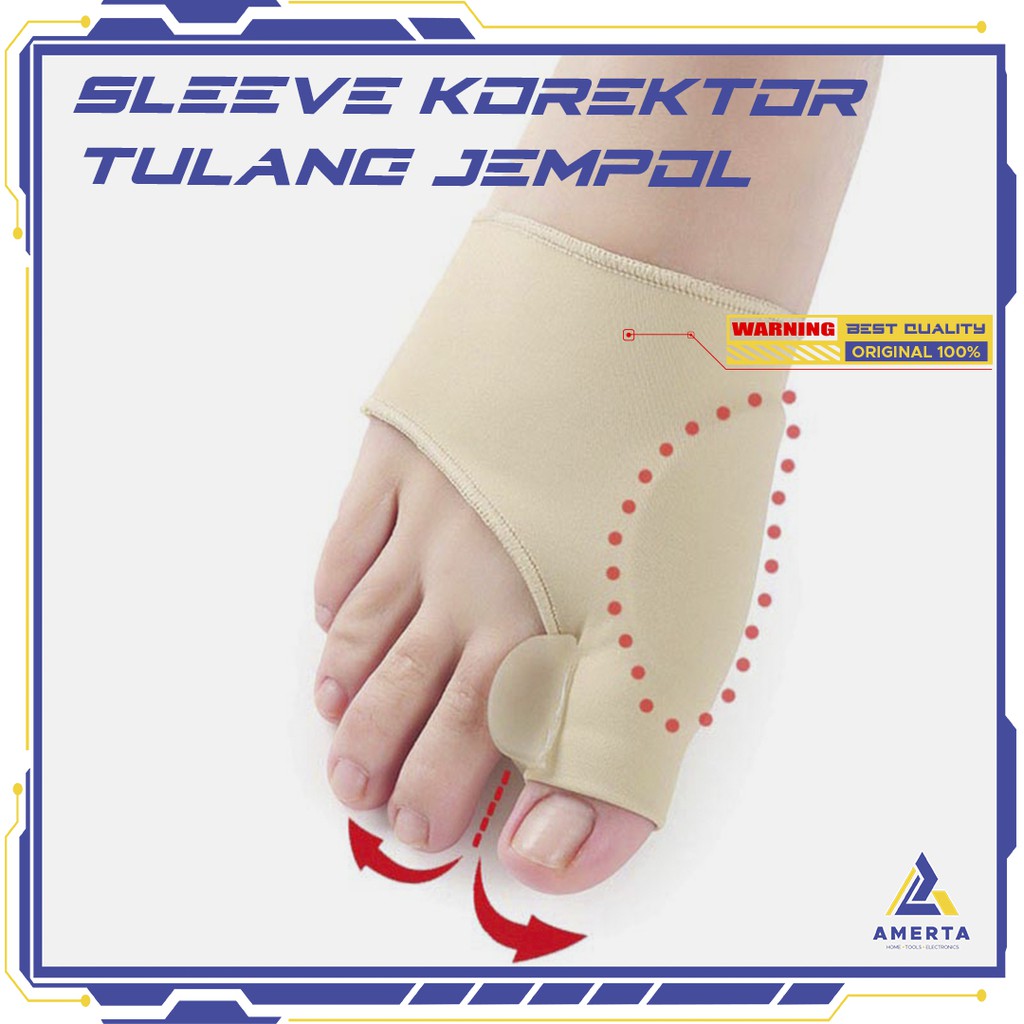 Sleeve Korektor Tulang Jempol Bunion Hallux Valgus Orthotics