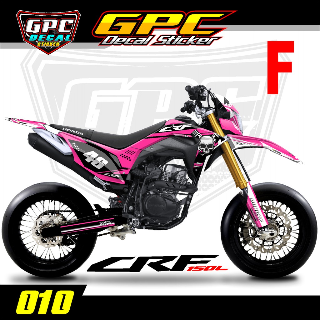 Decal Sticker CRF 150 L Sticker Fullbody Dekal Stiker CRF 150 L Custom Desain GPC 010 Shopee Indonesia