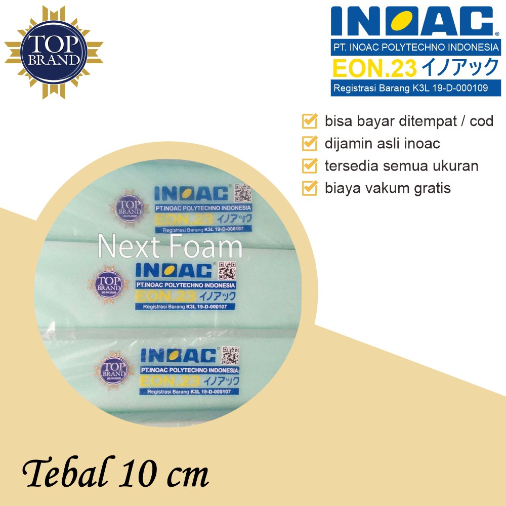 [Hanya Busa] Kasur Busa Inoac EON D23 Semua Ukuran Tebal 10cm Original