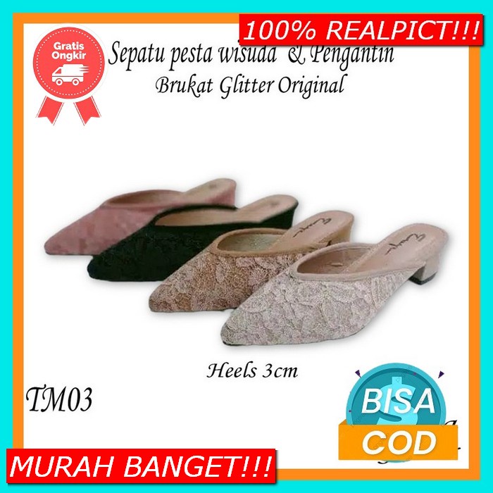 Emory Lervine #77Emo5525 Sendal Hak Wanita Batam Hils Wanita Import Haihils Kondangan Sandal Jinjit 