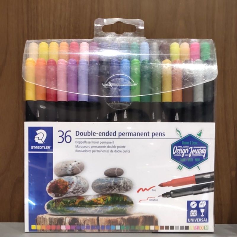 

GRAMEDIA BSD CITY - Staedtler Double Ended Permanent Fibre Tip Pens 36 Color