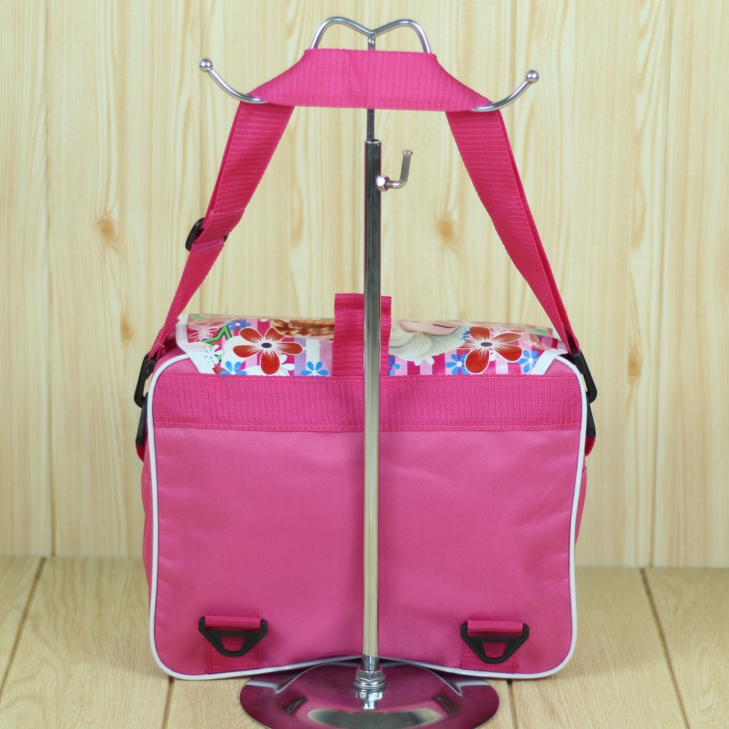 Tas Ransel Selempang 2in1 Motif Frozen Pink Tas Sekolah Multi Fungsi Bahan Polyester Berkualitas