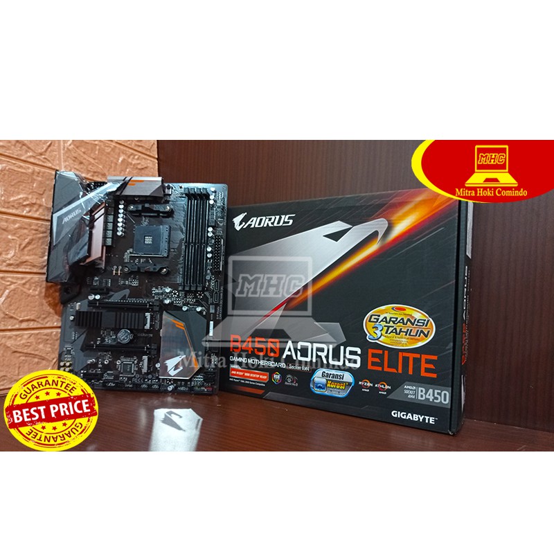 Jual Mainboard / Motherboard GIGABYTE GA B450 AORUS ELITE Shopee