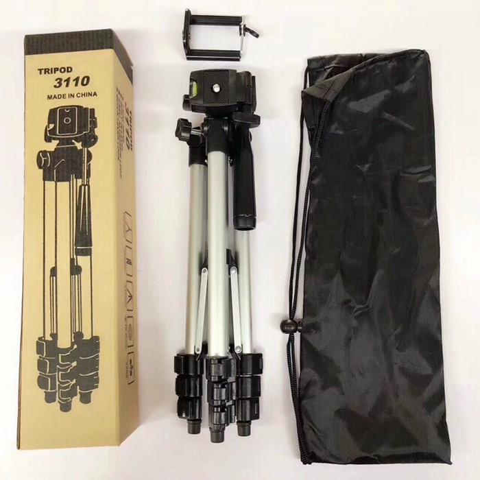 Tripod 1 meter 3110 / 3120 hp, camdig, handycam, dslr, gopro plus holder u