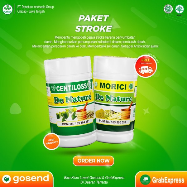 Centiloss Morici Obat Stroke Struk Ringan Berat Syaraf Lumpuh Mati Sebelah Darah Tinggi Herbal Ampuh