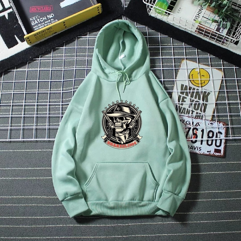 APPAREL PRIA sweater hoodie premium terlaris bahan katun tebal gramasi 280 motif COWBOY terbaru ukuran M L XL XXL XXXL / switer hoodie pria jumbo/switer hoodie wanita jumbo premium