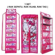 RAK SET GANTUNG 3in1 ( Rak Tas, Rak Sepatu, Rak Jilbab )