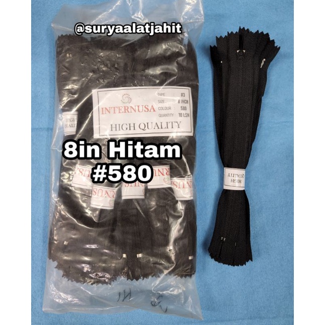 Resleting nylon 8in (20cm) INTERNUSA 1pak =rp.52.000/10lsn