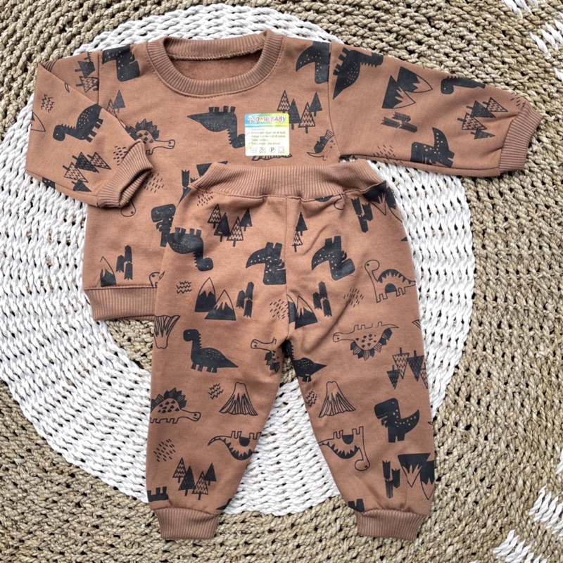 PROMO 7.7 Setelan Baju Bayi Oblong Bayi Baju Bayi Lengan Panjang Celana Panjang Bayi Baju Hangat Bayi Joger BayiDNW BABY