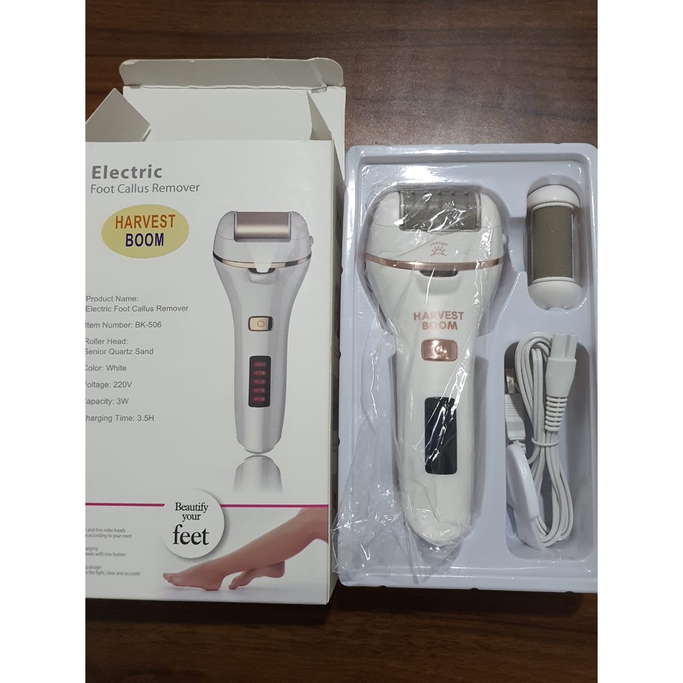 Harvestboom Penghalus Kaki Elektrik Untuk Menghilangkan Kulit Mati Dan Kapalan callus Remover Pedicure menicure