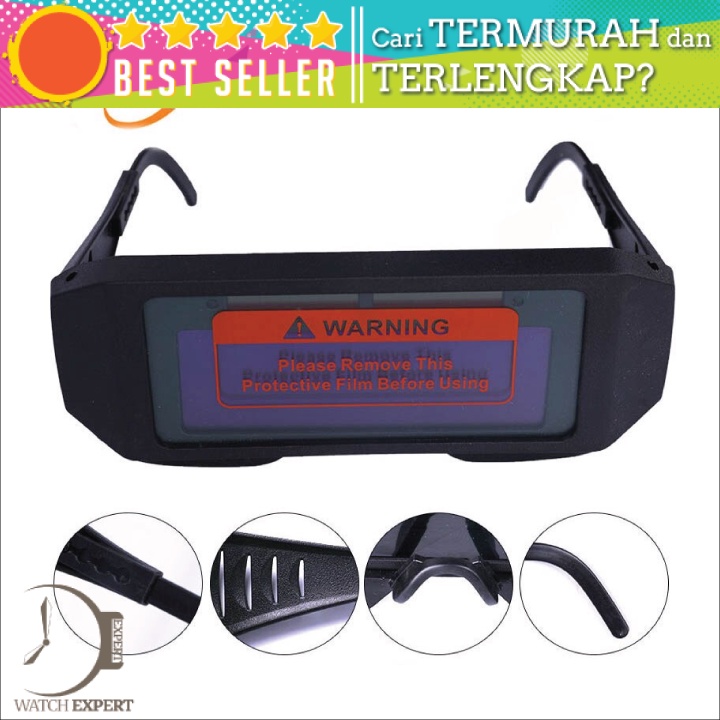 Bisa COD Kacamata Las Otomatis Auto Darkening Soldering Googles - Mixxar 5100B