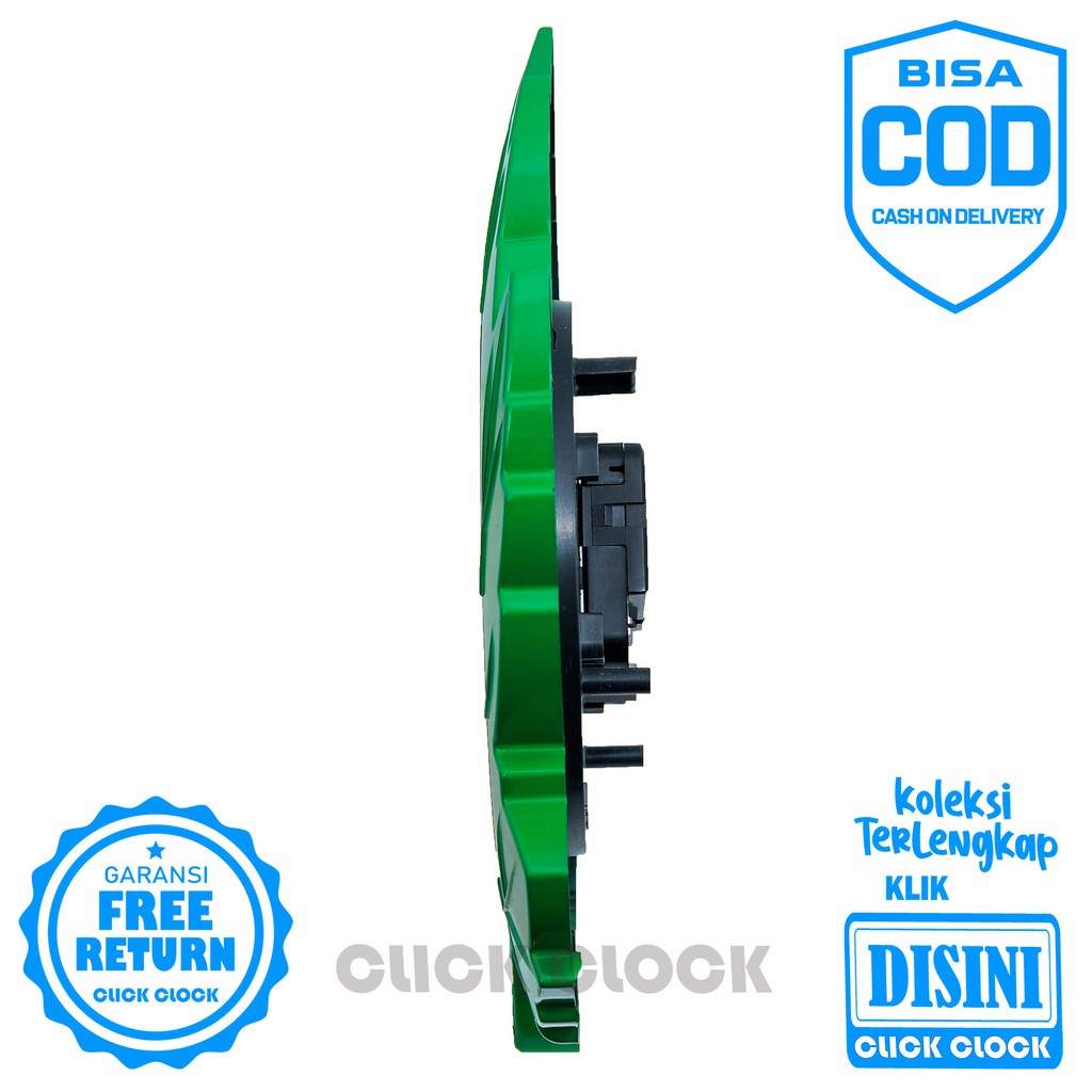 Jam Dinding Unik Minimalis Bentuk Daun Hiasan Dinding Murah Wall Clock ESA 132