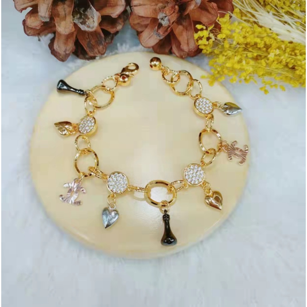 Gelang Xuping kombinasi Lapis Emas Perhiasan Fashion J4