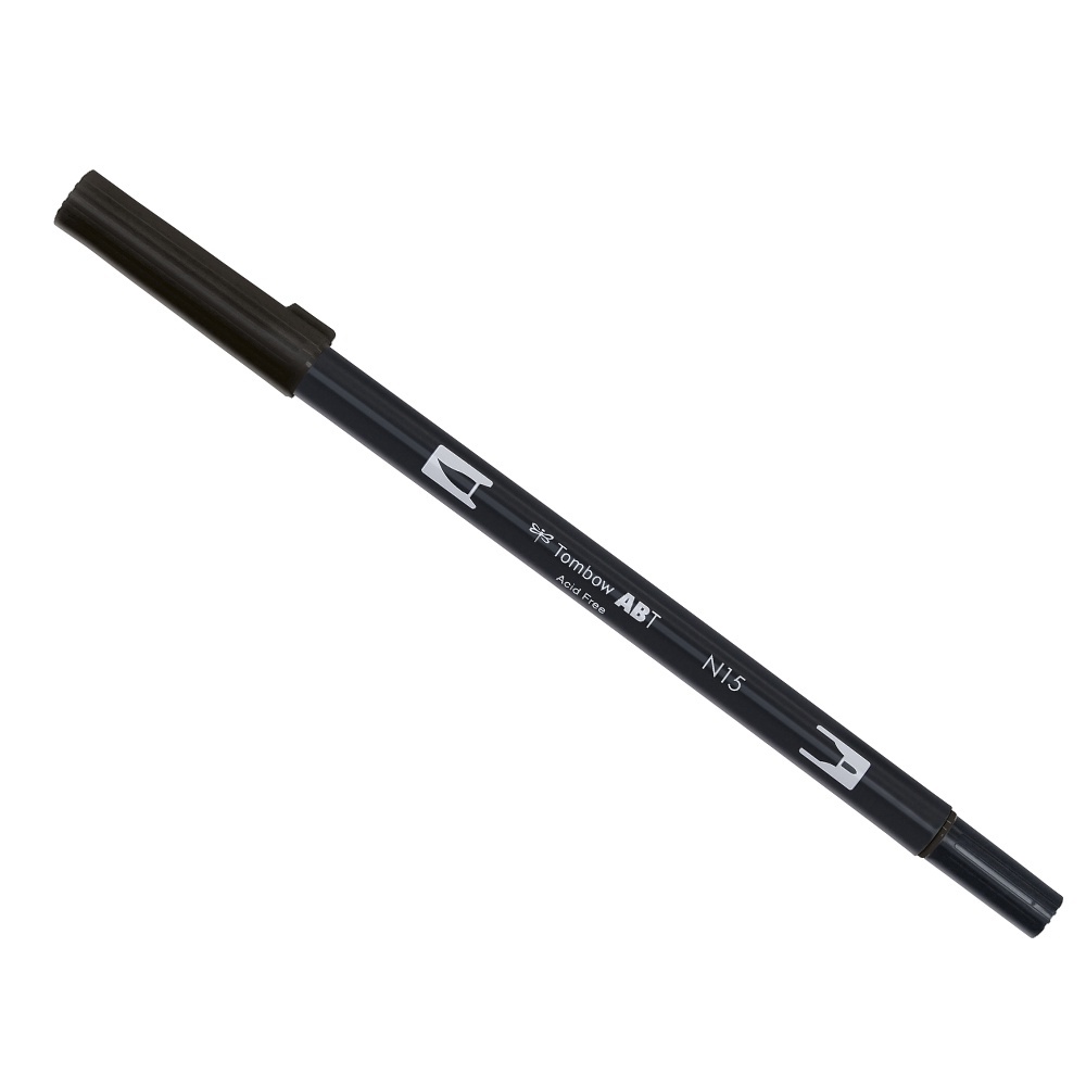 

GRAMEDIA ACEH - TOMBOW DUAL BRUSH PEN BLACK ABT N15