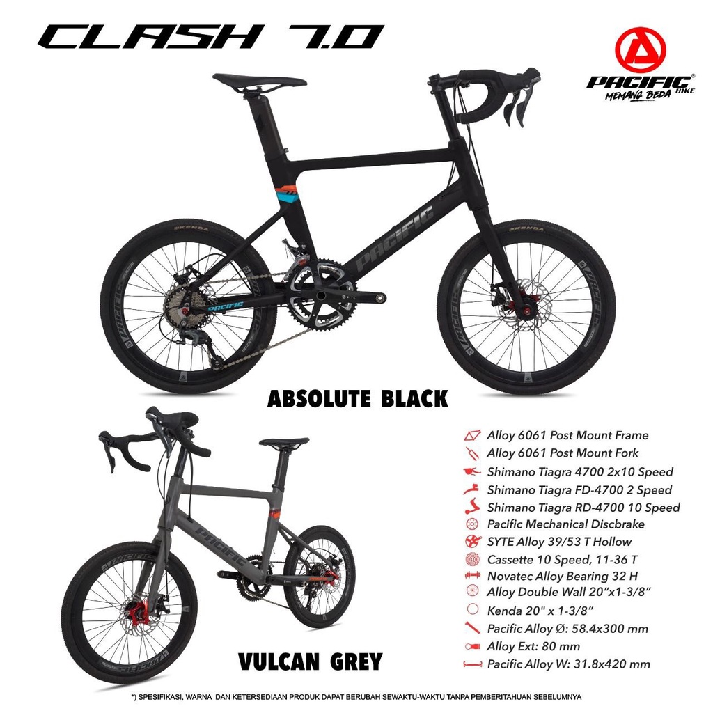 SEPEDA MINI 20" PACIFIC VELO CLASH 7.0