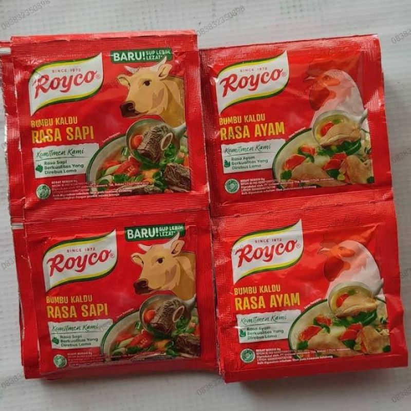 

royco sapi ayam harga 1 renceng (promo dalam kemasan tidak berlaku karena tidak setiap saat ada promo)