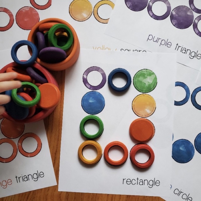 Shape and color matching grapat (hanya card)