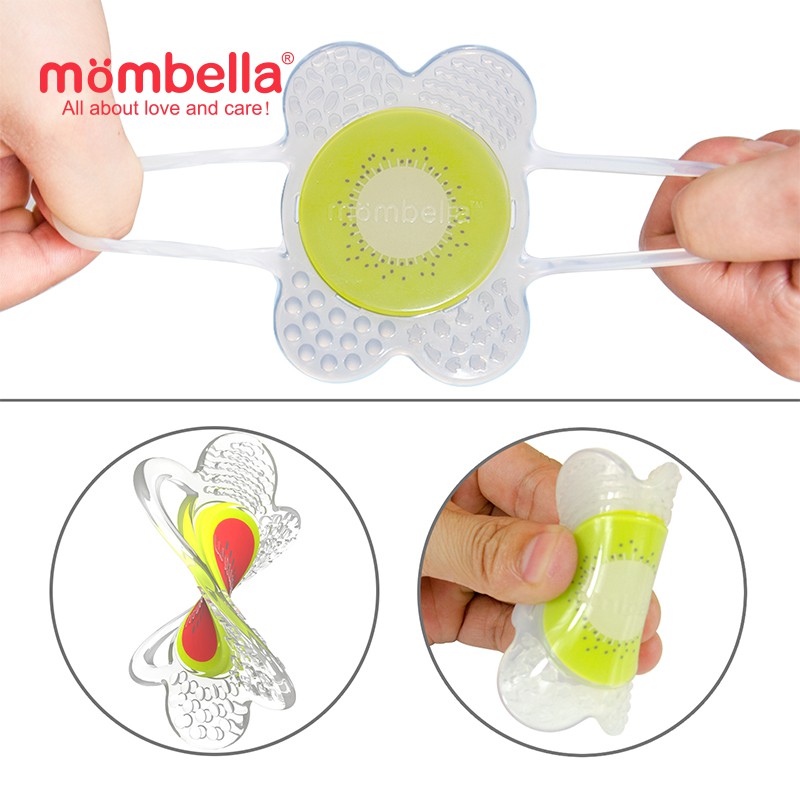 Teether bayi | Mombella Flower Fruit Silicone Teether - Mainan Gigitan Bayi Perlengkapan Bayi