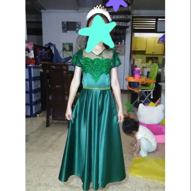 Gaun party panjang anak