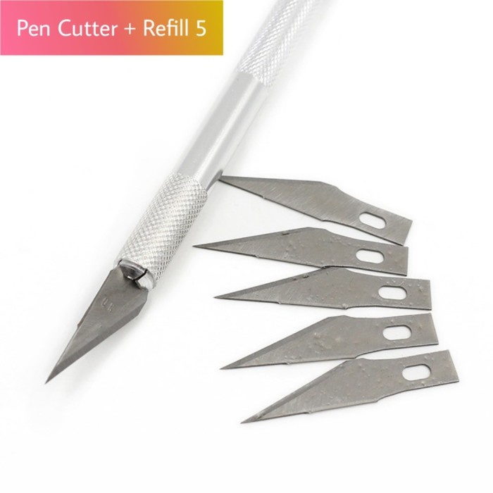 

Segera Miliki Pisau Cutter Pen Knife Precision + Free 5 Refill Bagus