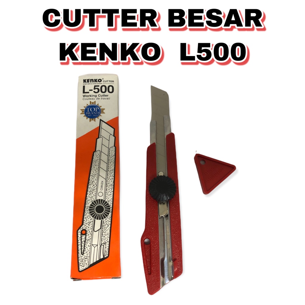 

CUTTER BESAR KENKO L 500 + 1 PACK ISI CUTTER