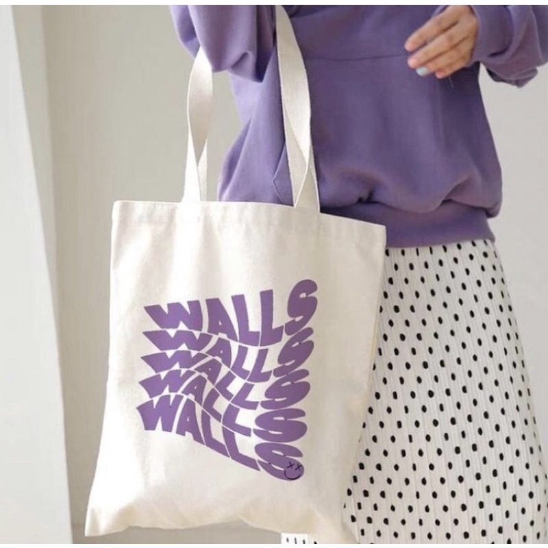 TOTE BAG KANVAS AESTHETIC MURAH VINTAGE