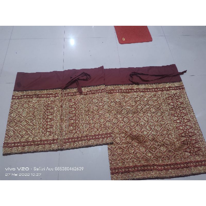 kain songket palembang sepasang pengantin