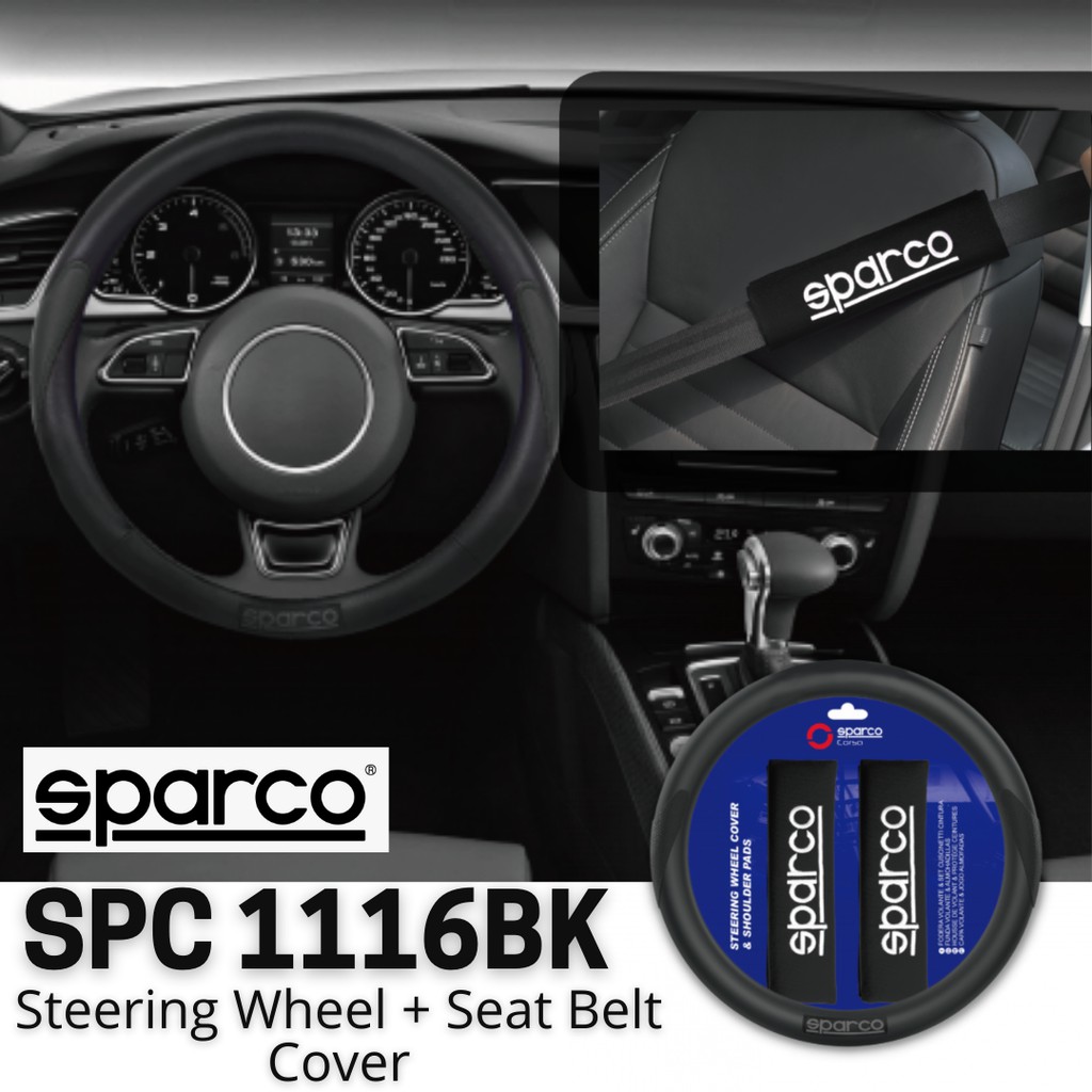 Sarung Stir Cover Seat Belt Sparco SPC1116Series Original Premium 2in1