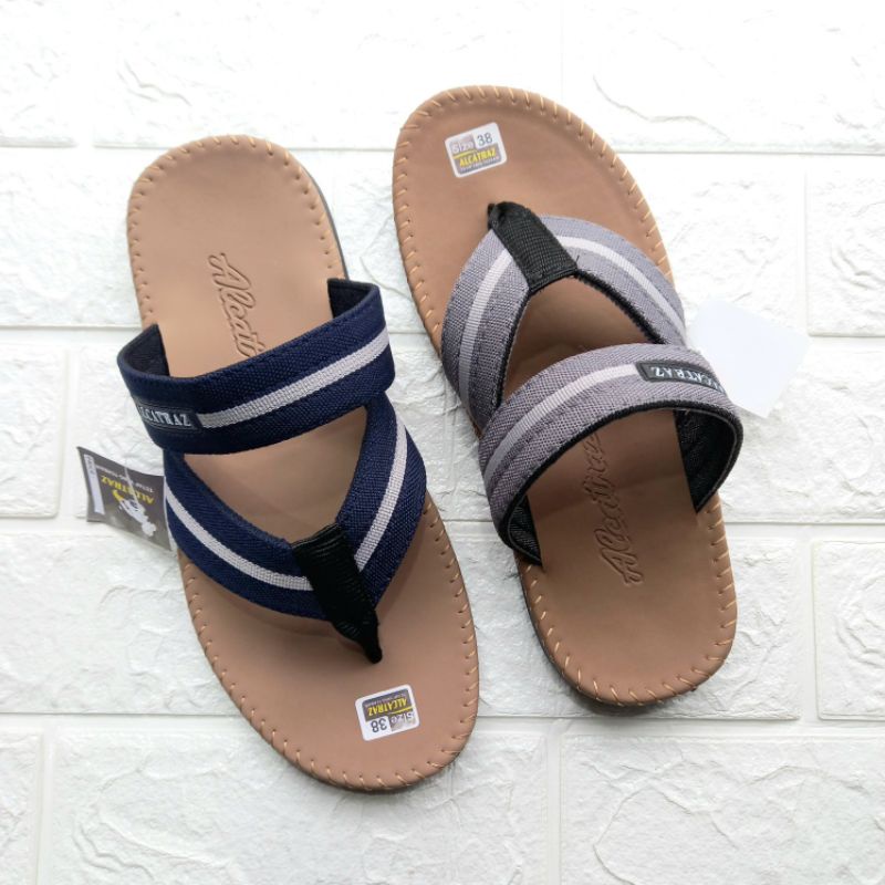 sandal kulit pria alcatraz sandal jepit casual