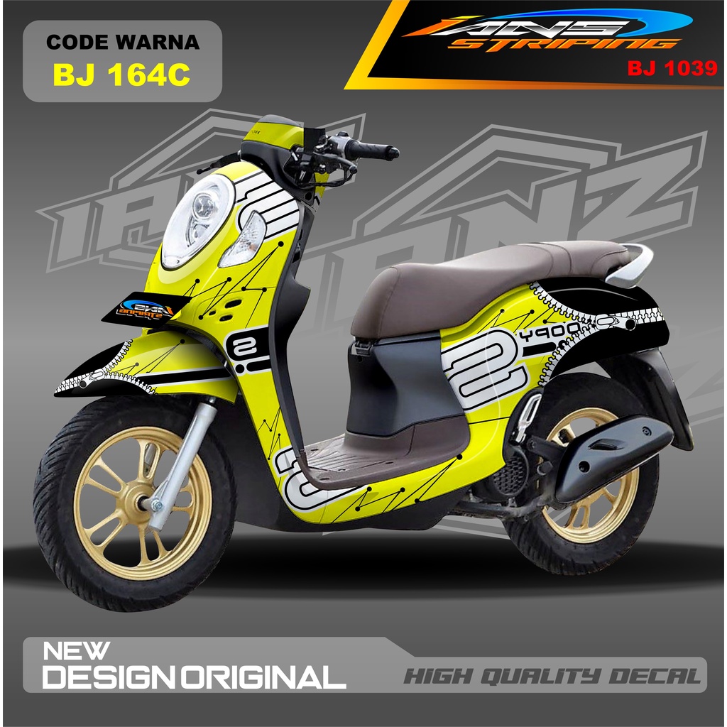 DECAL STICKER SCOOPY FULL BODY / STICKER DECAL  HONDA SCOOPY FULL BODY / STICKER VARIASI SCOOPY TERBARU  / STICKER SCOOPY