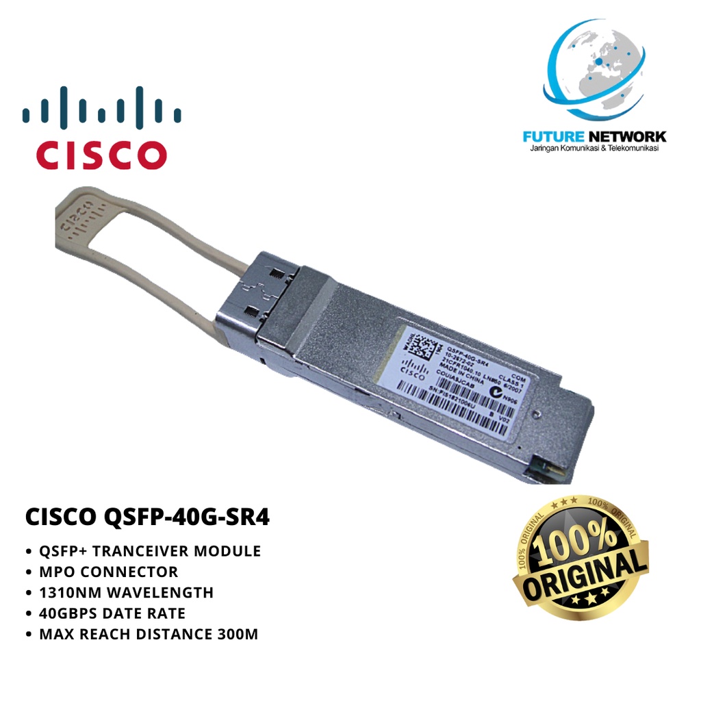 CISCO QSFP-40G-SR4-QSFP TRANSCEIVER MODULE