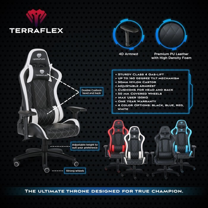 Terraflex TF1 / TF-1 Gaming Chair / Kursi Gaming