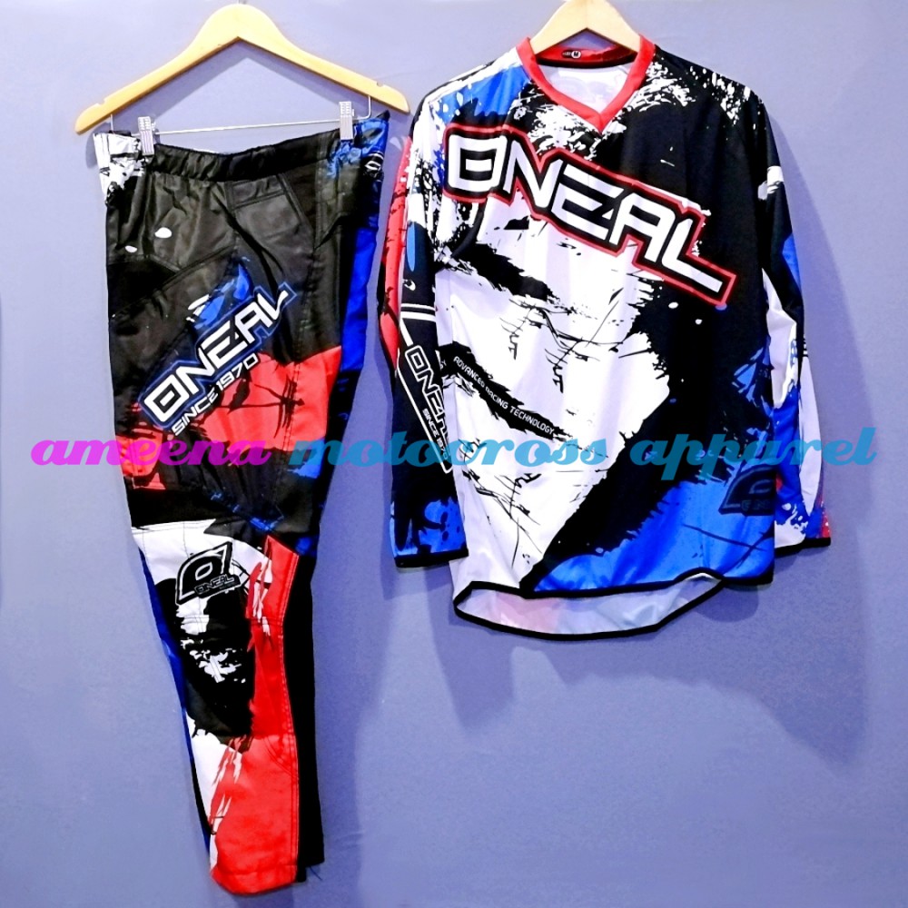 Jerseyset Motocross - Jersey Trail Cross - Gearset Motocross - Jersey &amp; Celana  Fullprint - 036